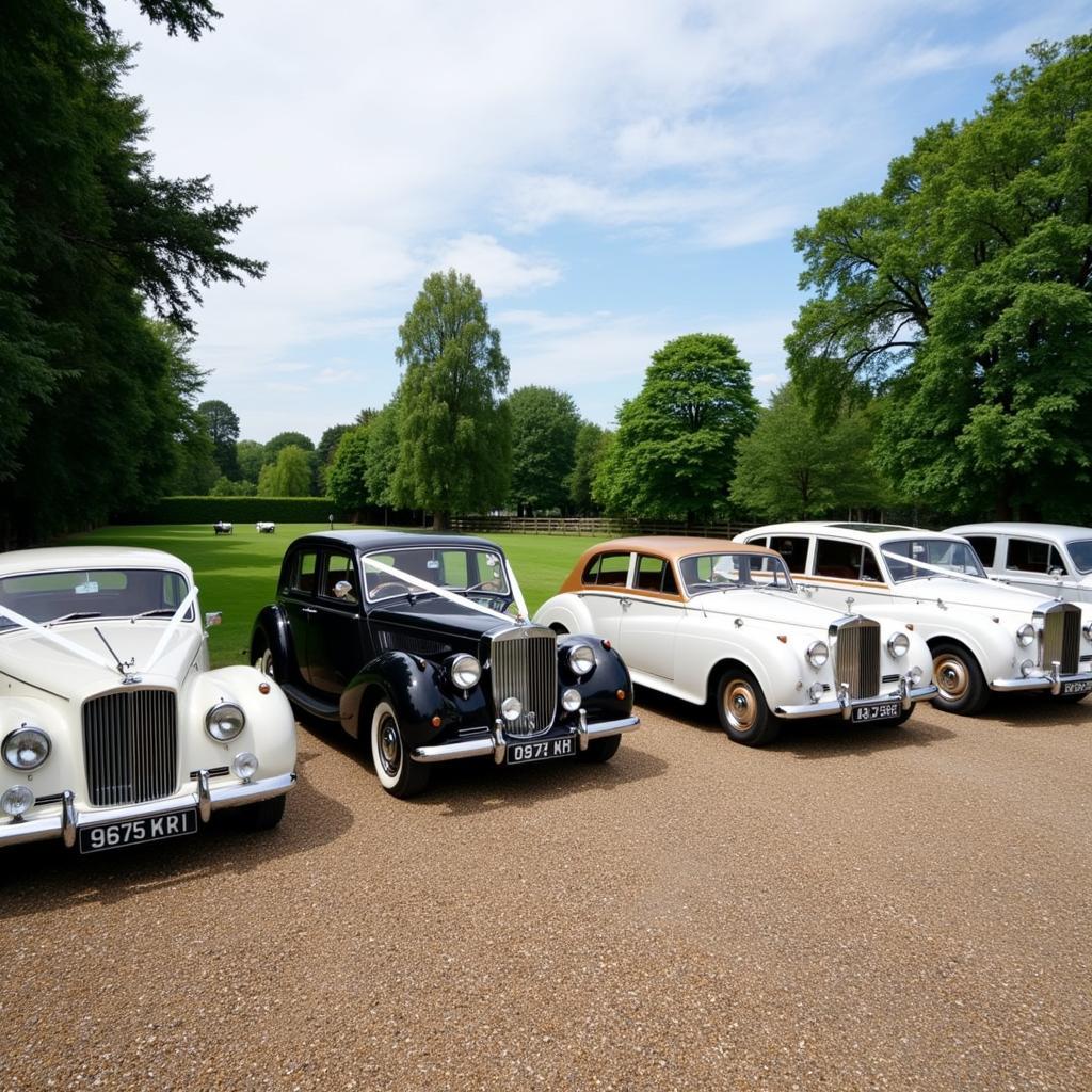 Wedding Car Lineup in Sittingbourne, Kent