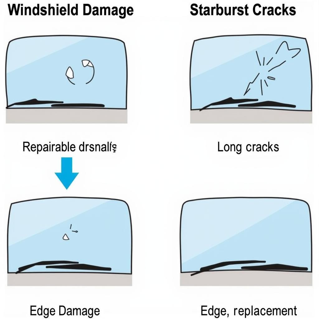 Types of Windshield Damage: Chips, Cracks, and Breaks