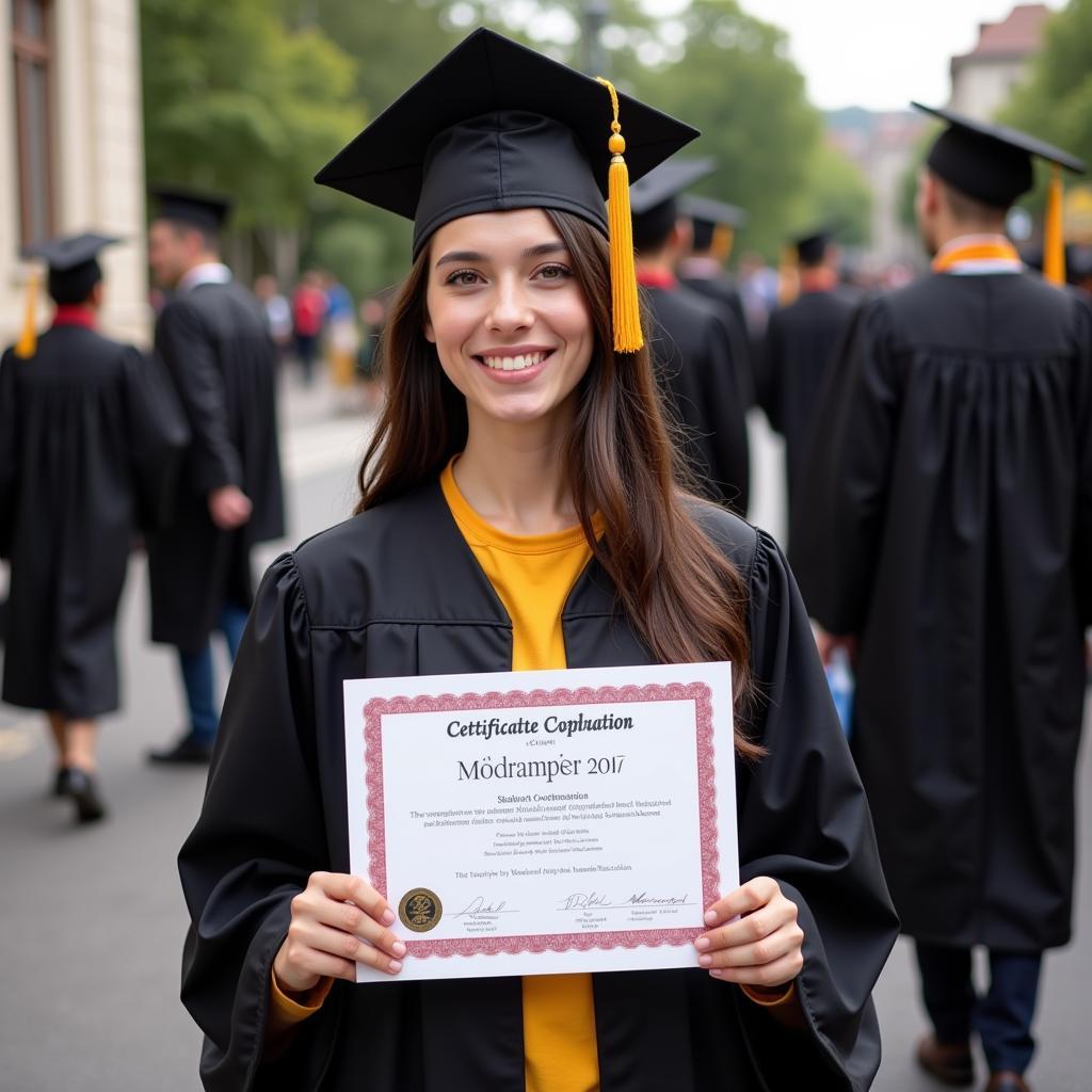 A person graduating from a WIOA-funded program.