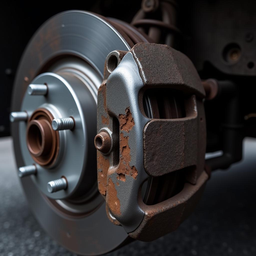 Worn Brake Pads Car Brake Service