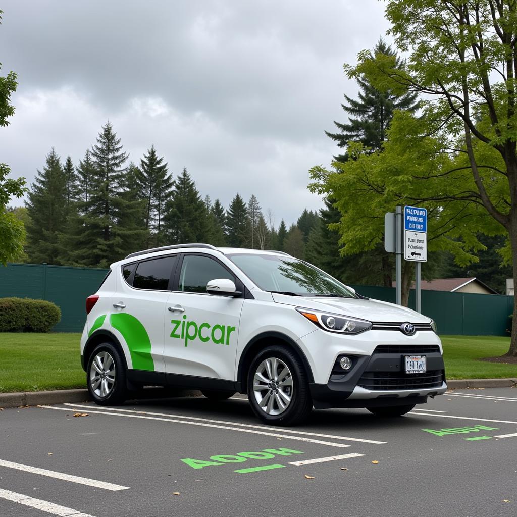 Zipcar Designated Parking in Portland