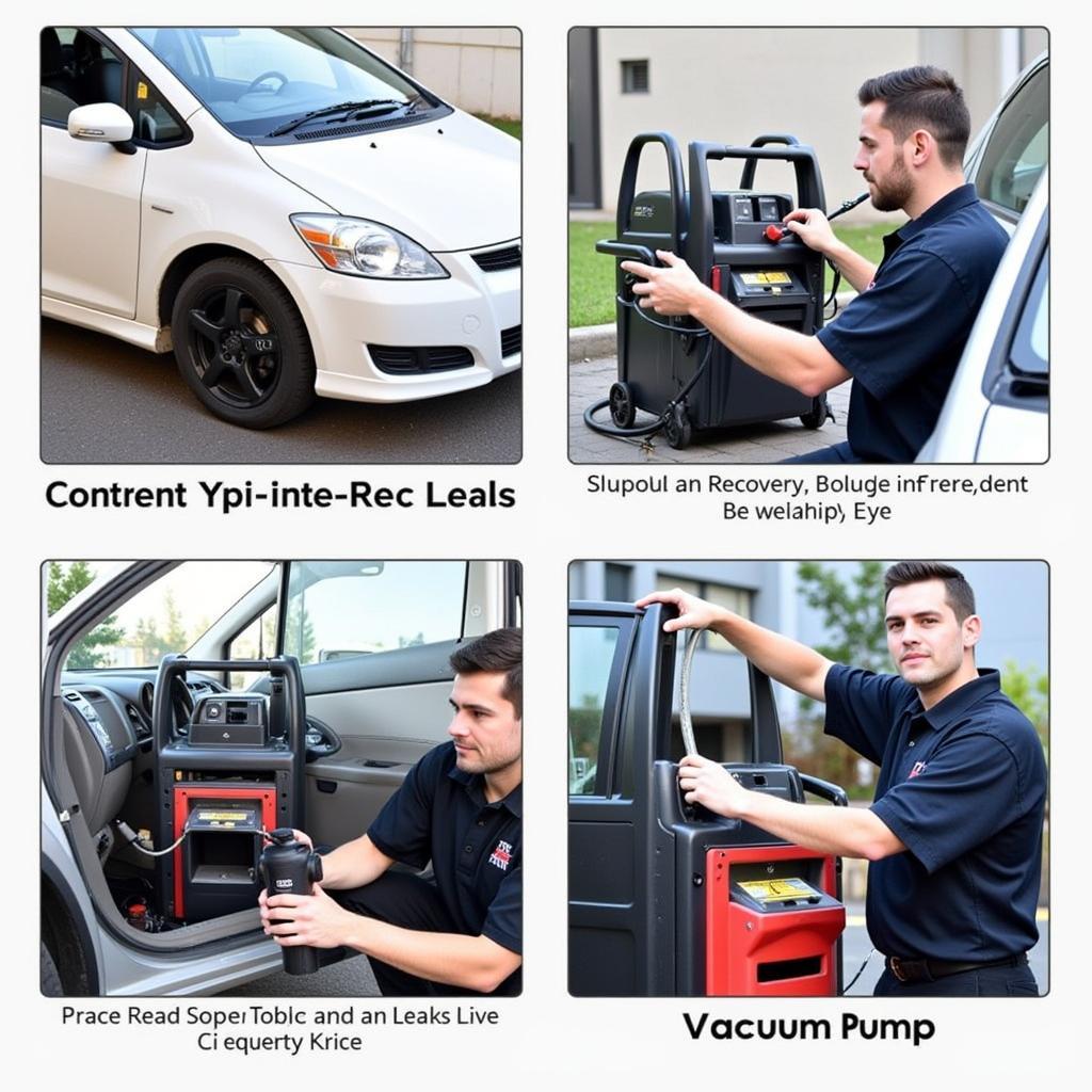 Car AC Recharge Process Steps