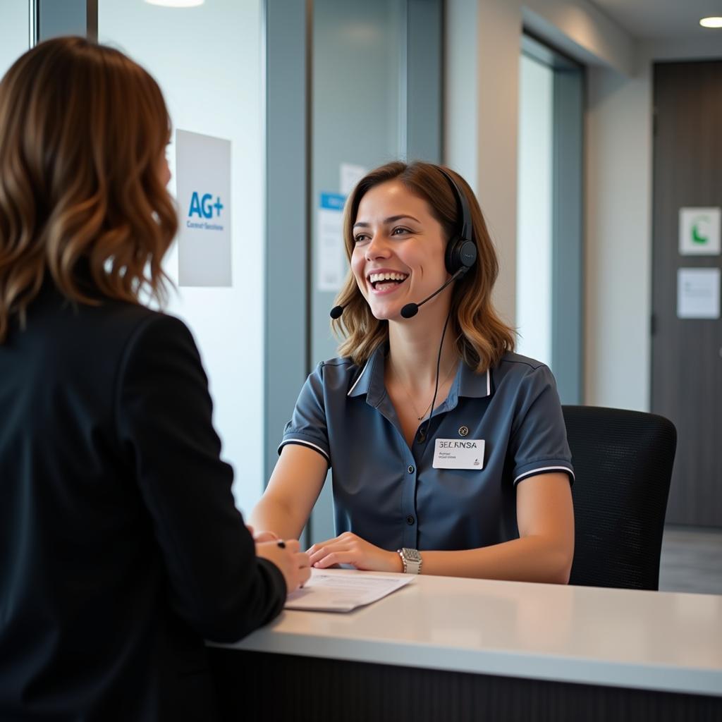 Friendly Customer Service Representative at AG Cars Services LLC