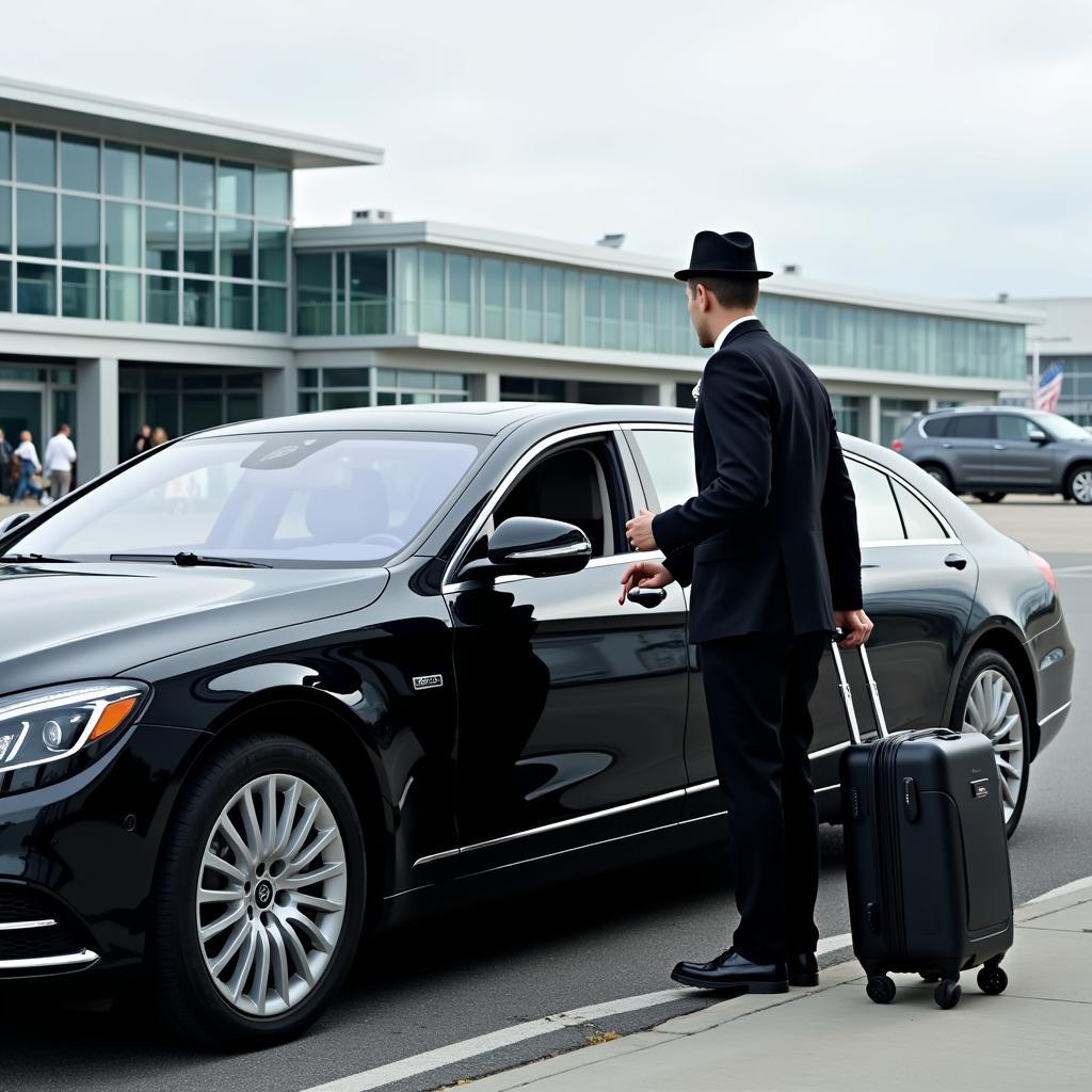 Airport Car Service Pickup at Curbside