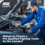 ASE Certified Mechanic Working on Car