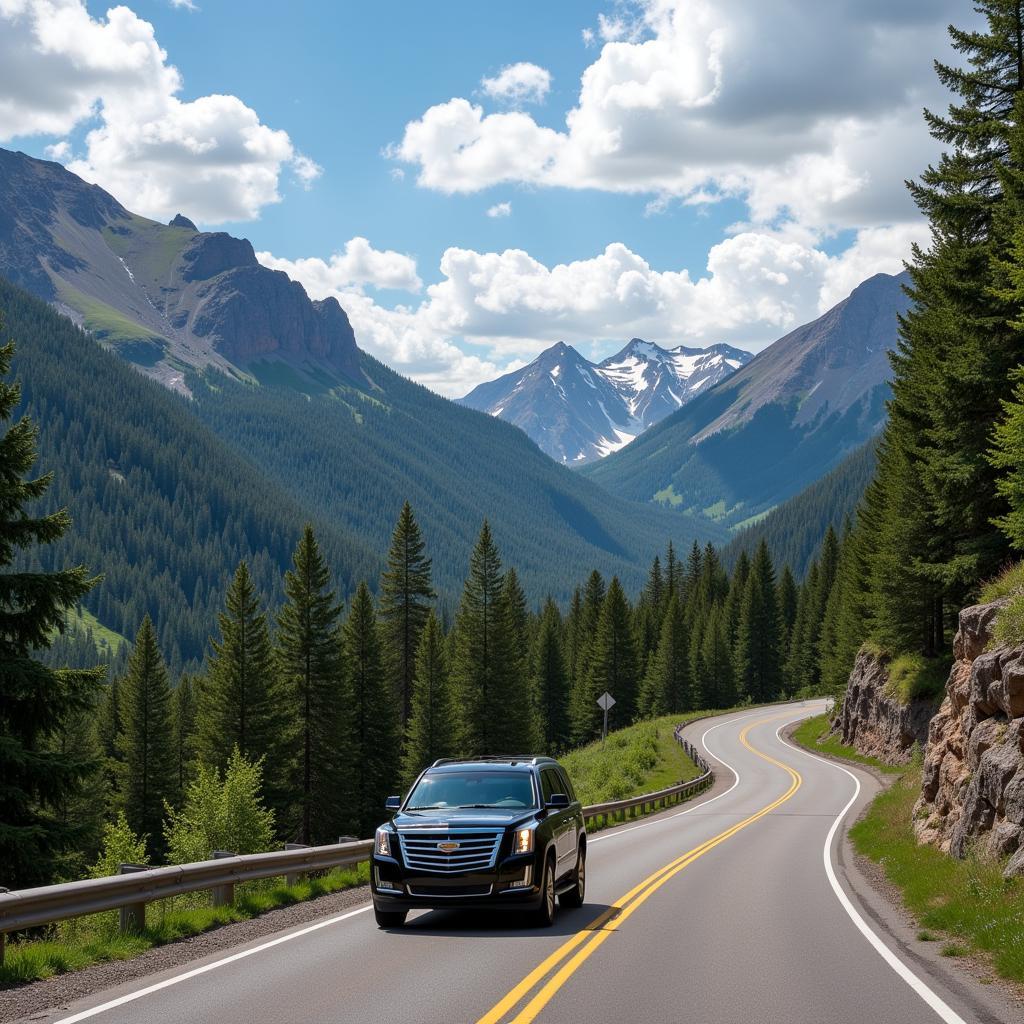 Scenic Mountain Drive with Car Service in Aspen