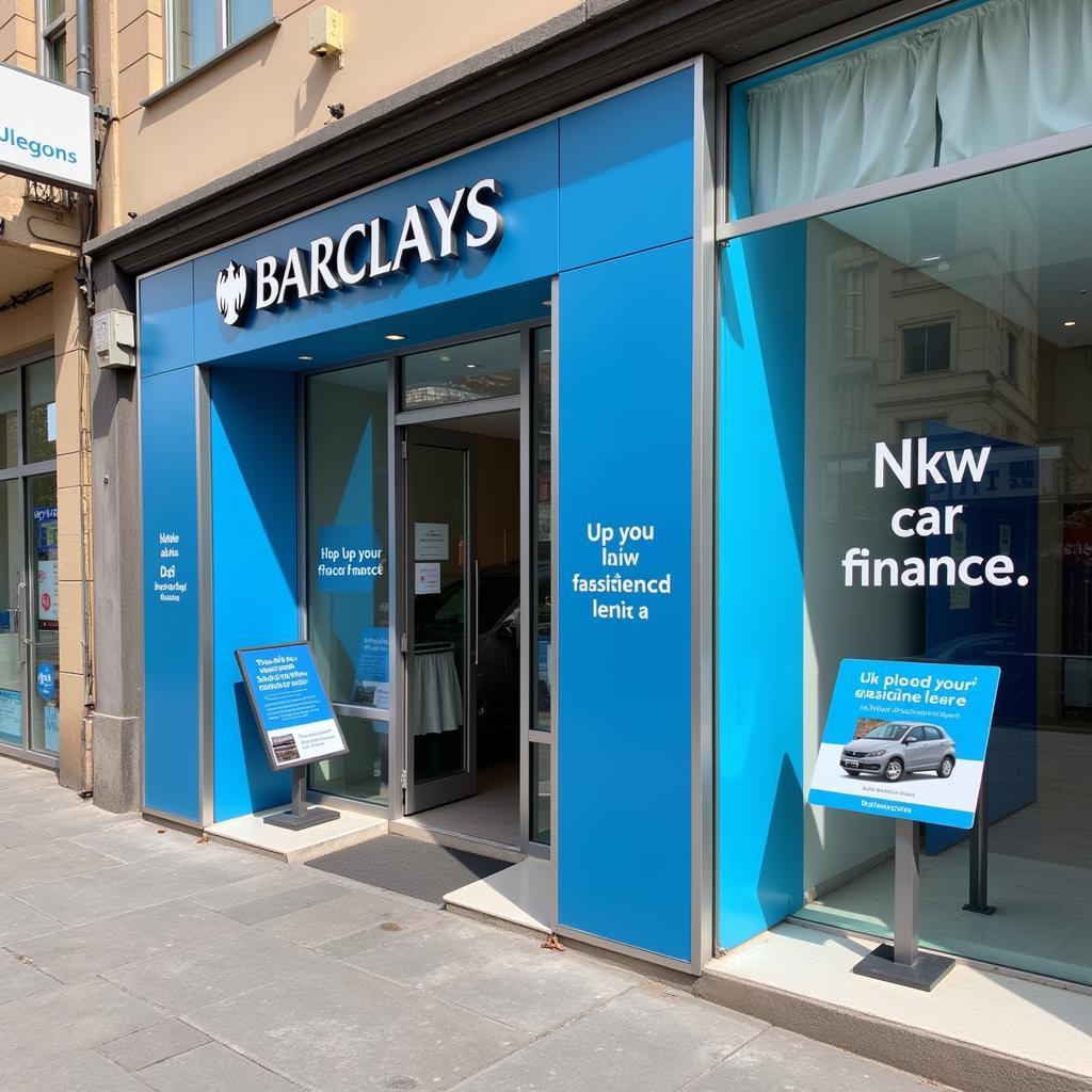 A Barclays car finance office in Athens