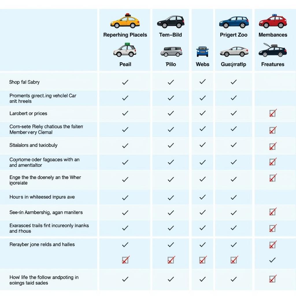 Best Car Sharing Services Comparison Table