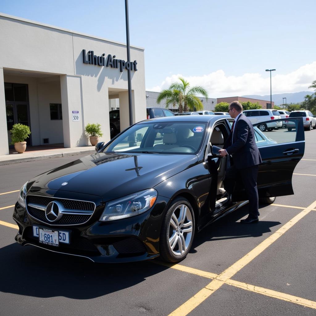 Black Car Service at Lihue Airport, Kauai