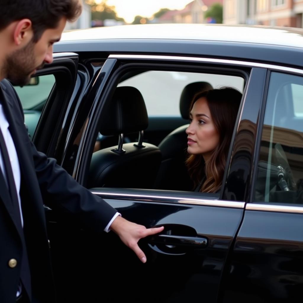 Professional Chauffeur-Driven Black Car Service