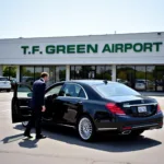 Black Car Service at T.F. Green Airport Picking Up Passengers