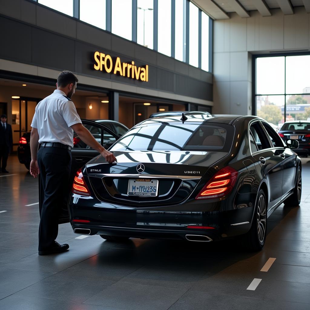 Black Car Service Arriving at SFO