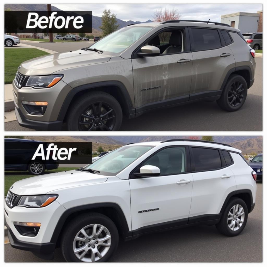 Before & After Car Detailing in Bluffdale, UT