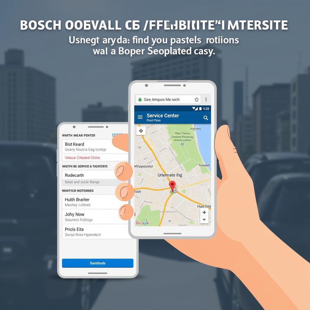 Using the Bosch Car Service Center Locator in Pune