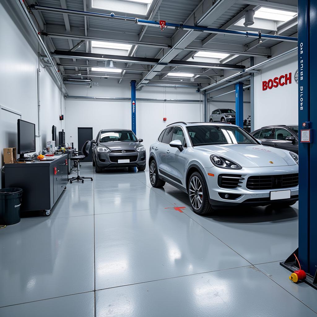 Modern Bosch Car Service Workshop in Murcia