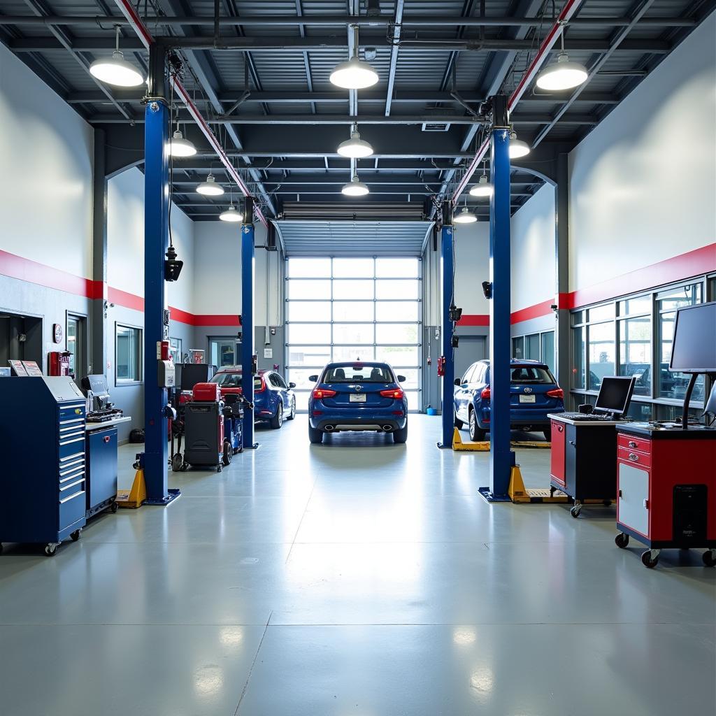 Bosch Car Service Workshop Interior