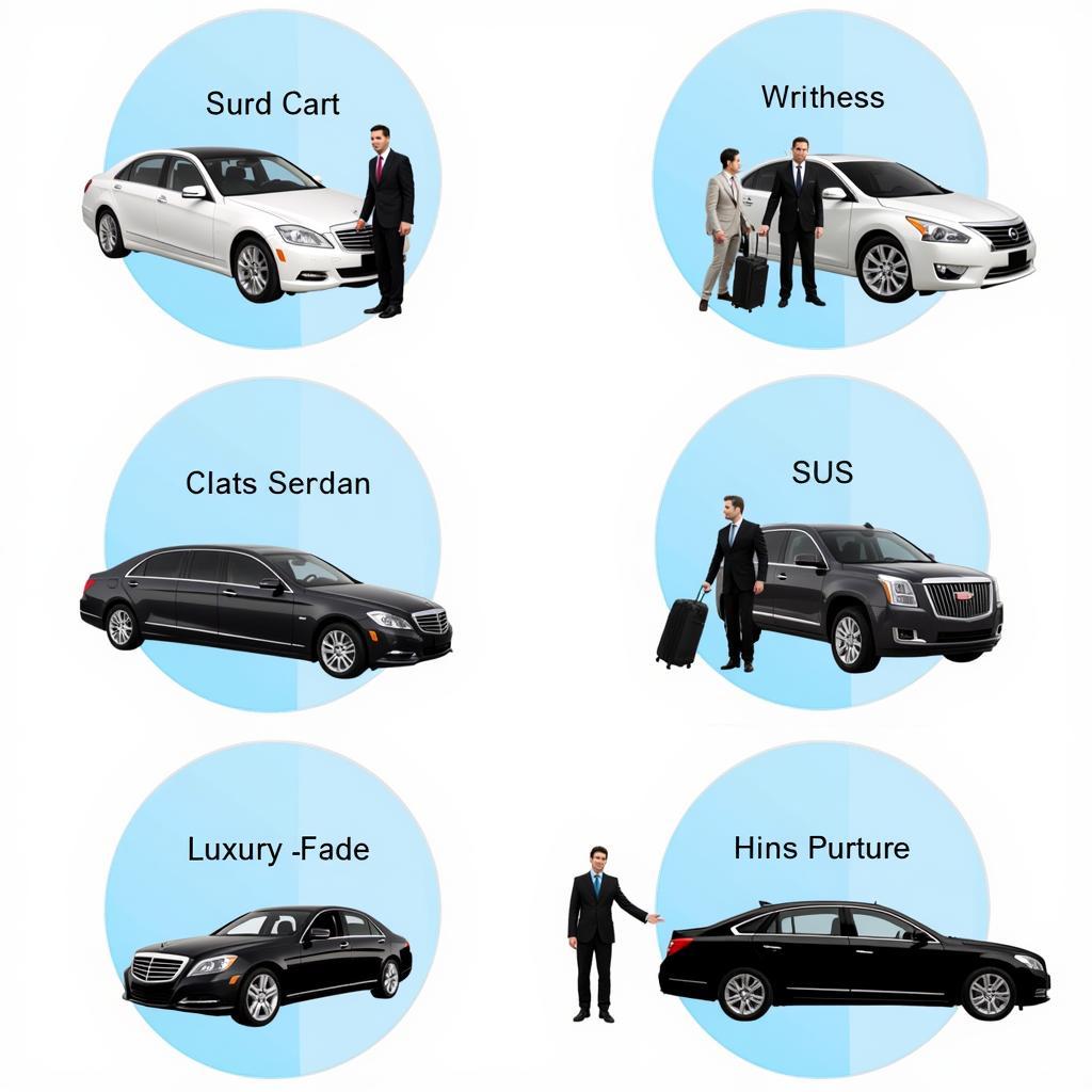 Boston Airport Car Service Options: A variety of vehicles parked outside Logan Airport, ready to pick up passengers. 