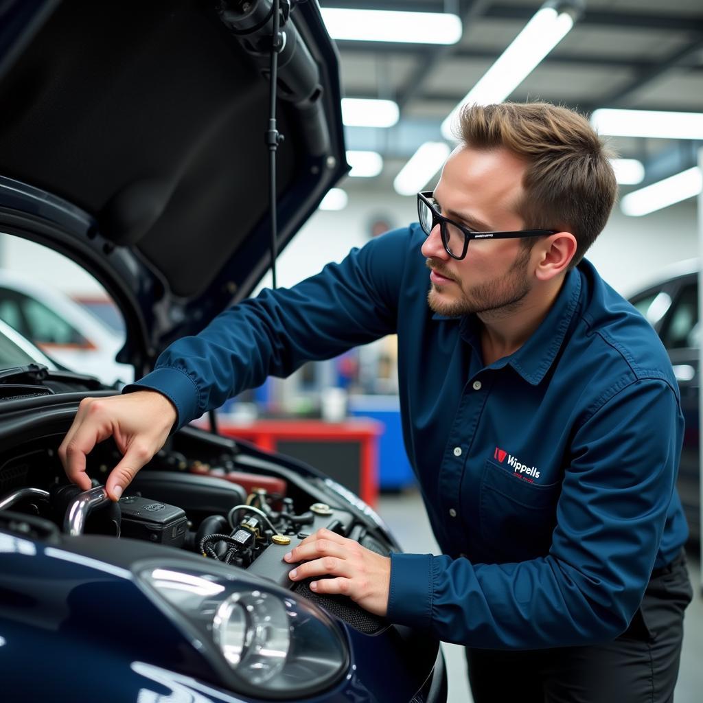 Wippells Technician at Work