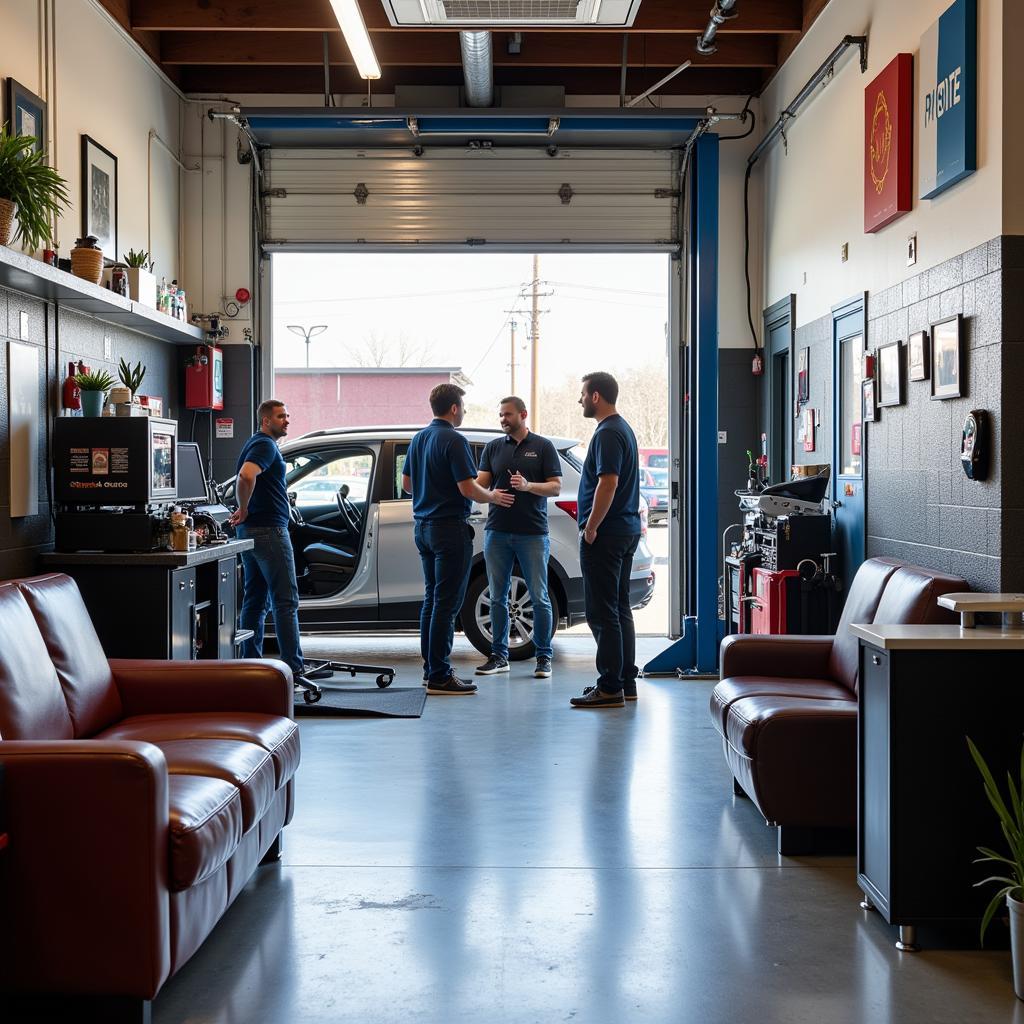 Brockton Auto Repair Shop Interior