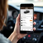 Booking a Browns Car Service Through a Mobile App