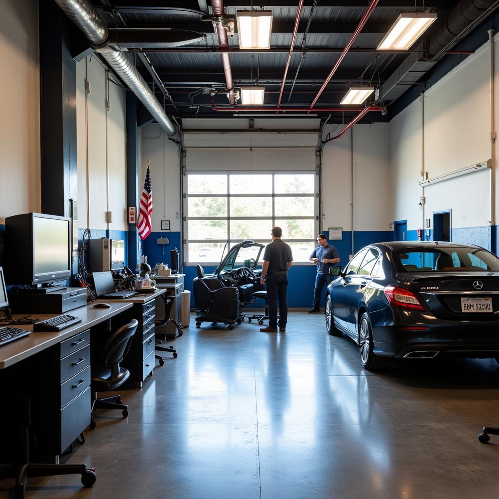 Calistoga Auto Repair Shop Interior