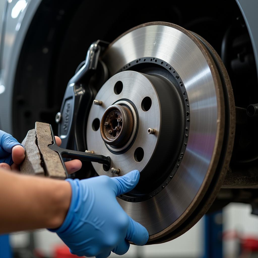 Brake Inspection at an Audi Service Centre in Cambridge