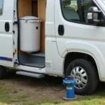 Camping Car Aire de Service Waste Disposal