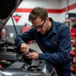 Canadian Tire Mechanic at Work