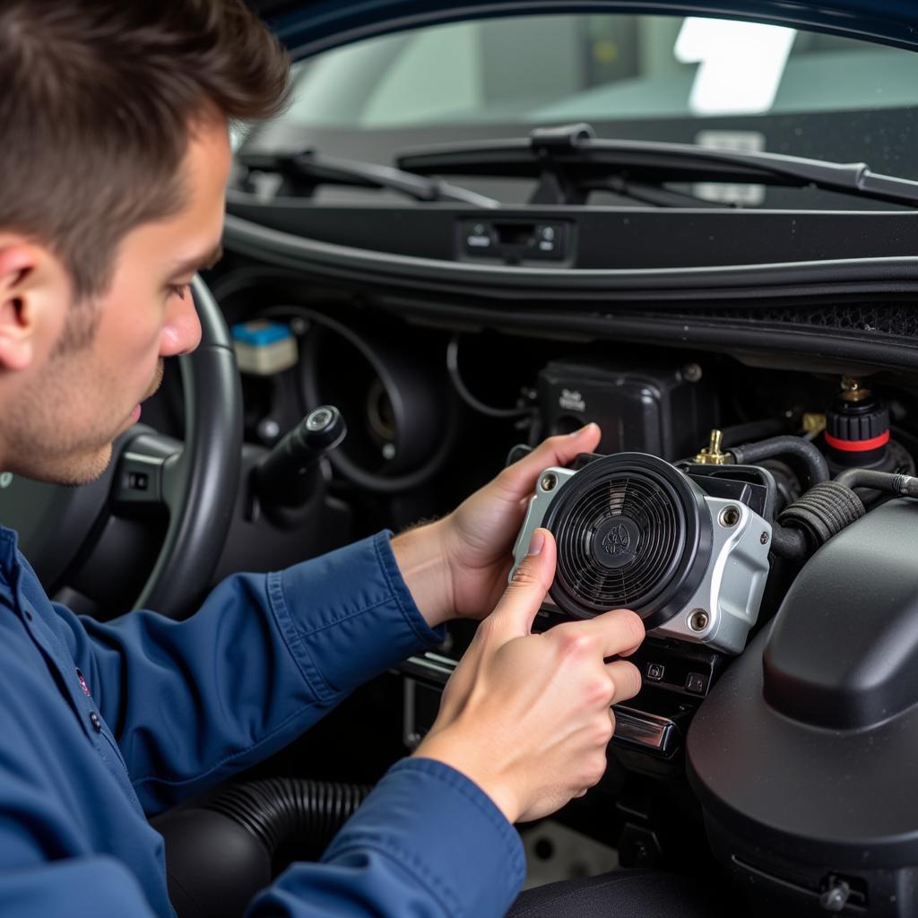 Inspection of Car AC Components