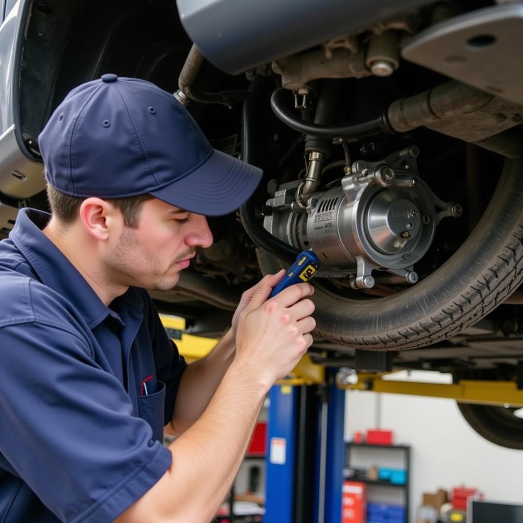 Car AC Compressor Inspection in Caerphilly