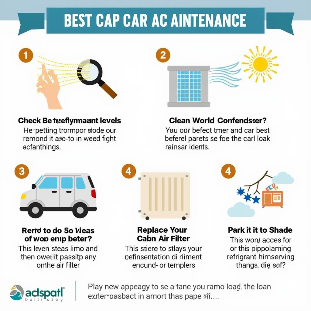 Car AC Maintenance Tips Illustration