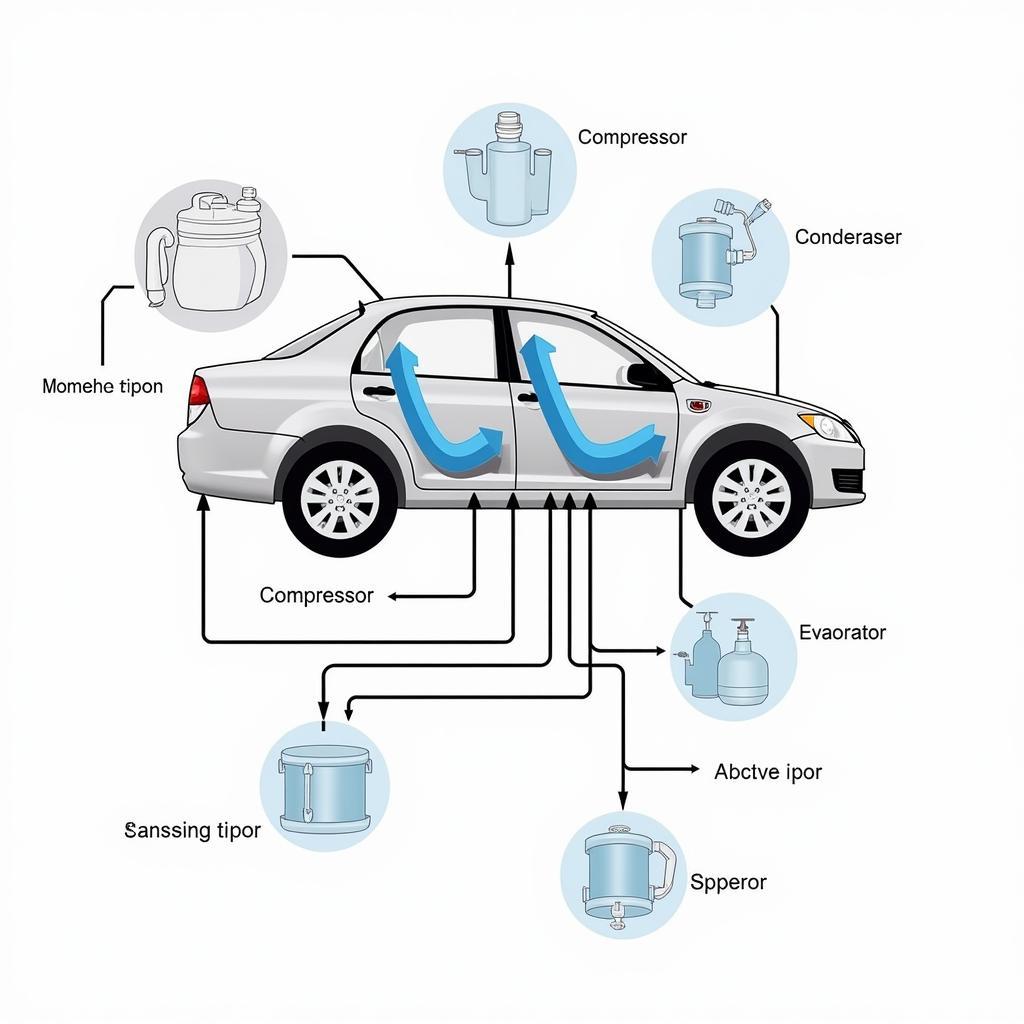 Car AC System Components