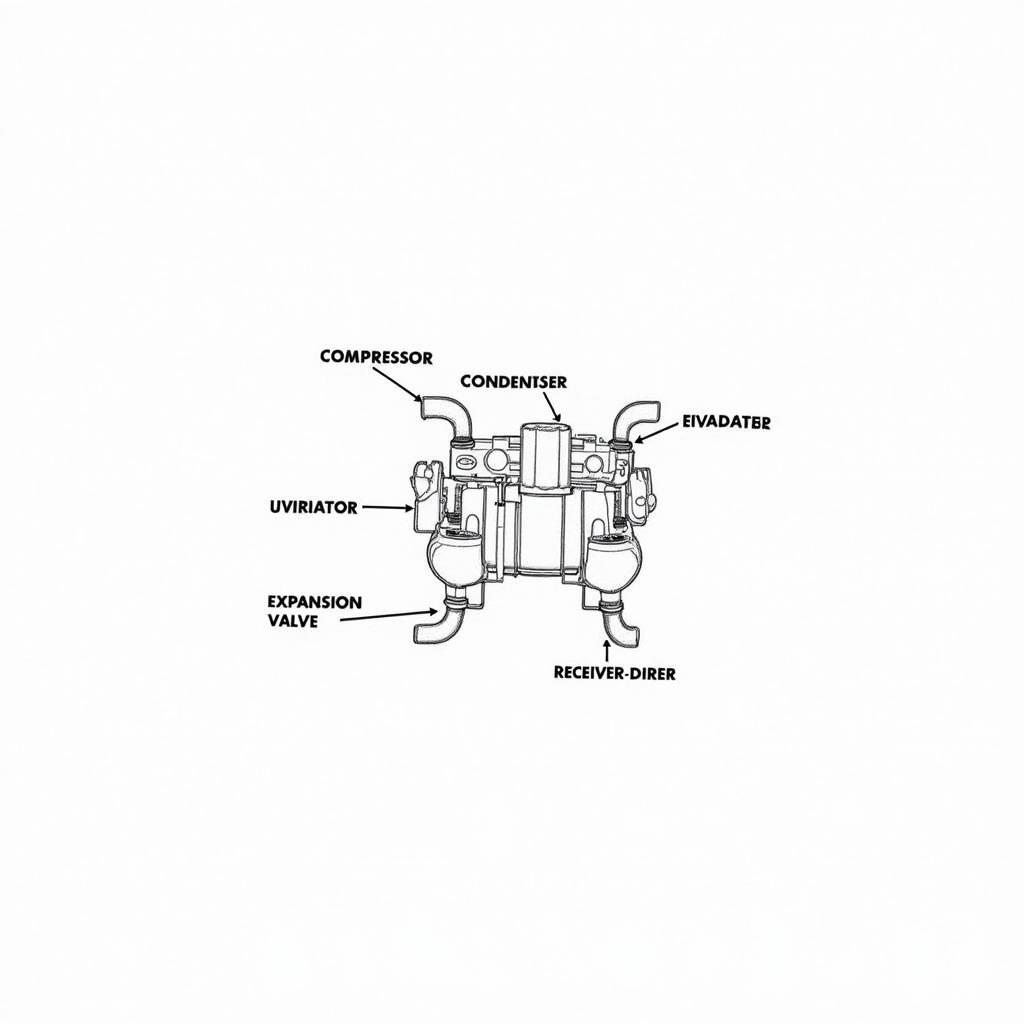 Car AC System Components Diagram