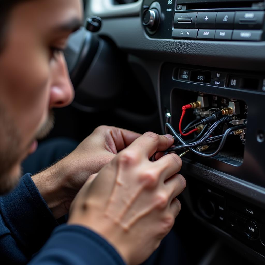 Car Audio Wiring Repair