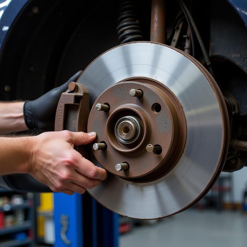 Car Brake Inspection at 15000 km Service Interval