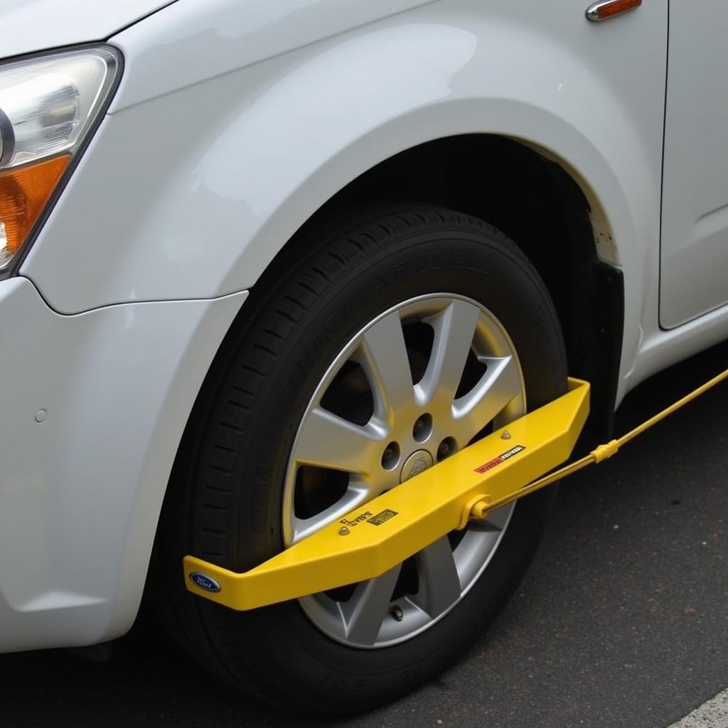 Car Clamping in Progress