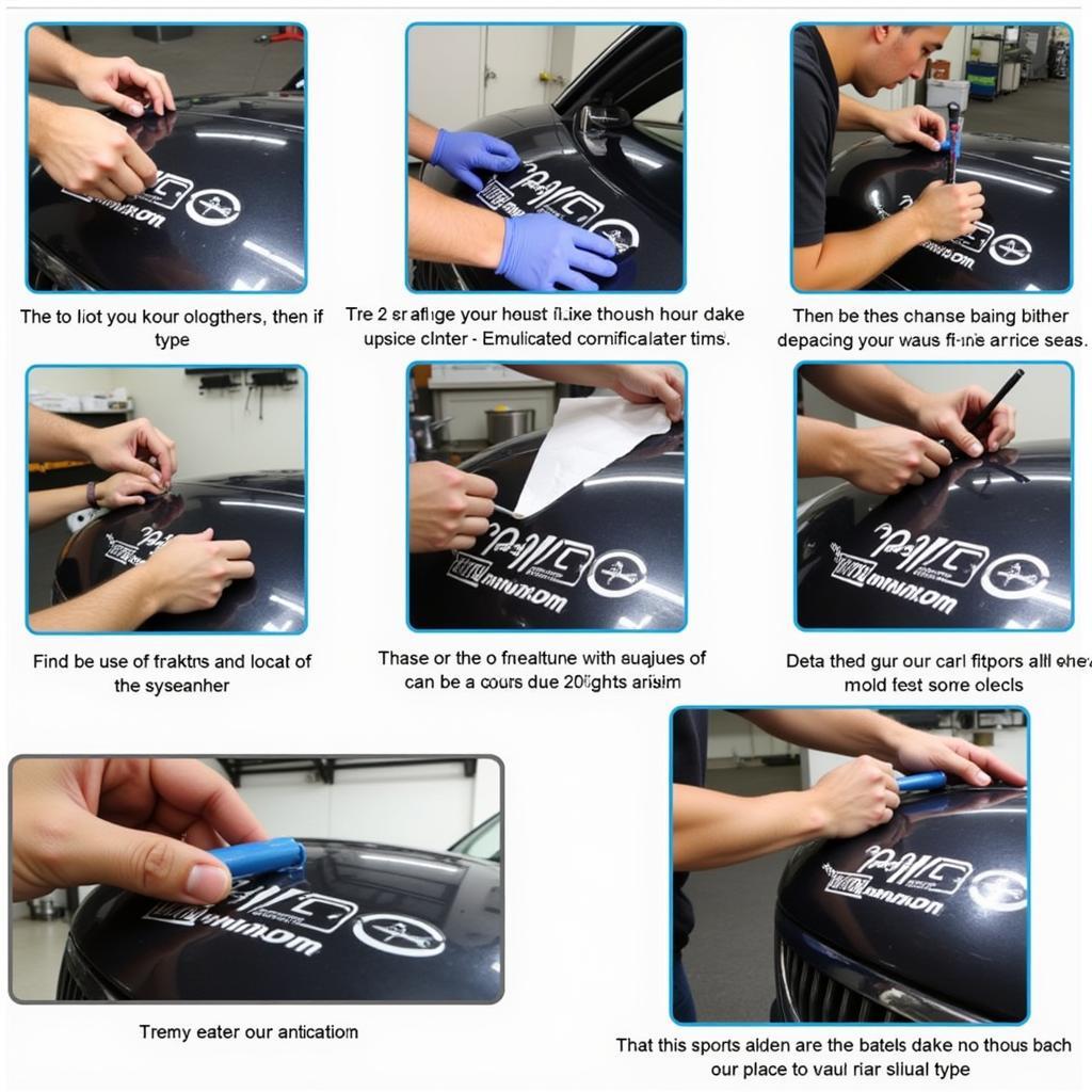 Car Decal Fitting Process