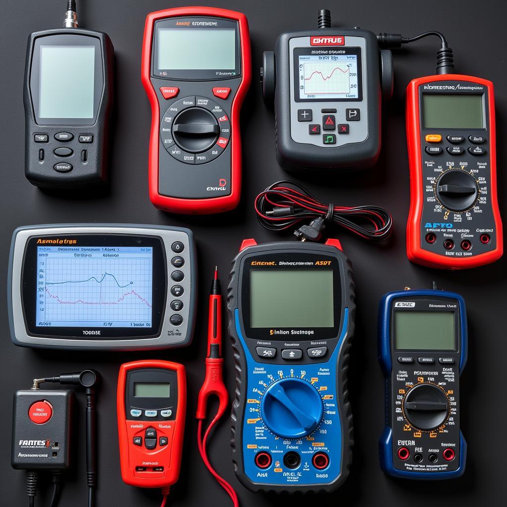 Modern car diagnostic tools used by auto electricians in Dublin.