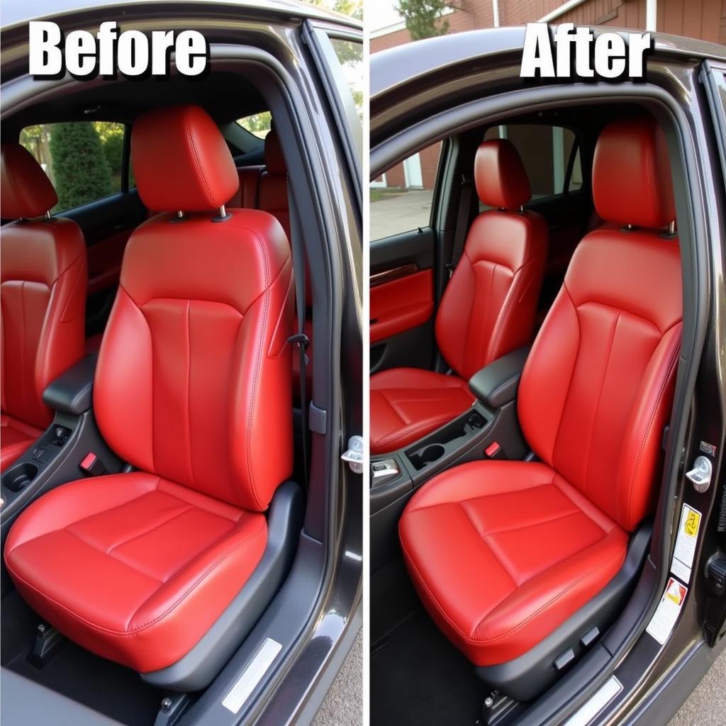 Car Interior Dipping Before and After Transformation