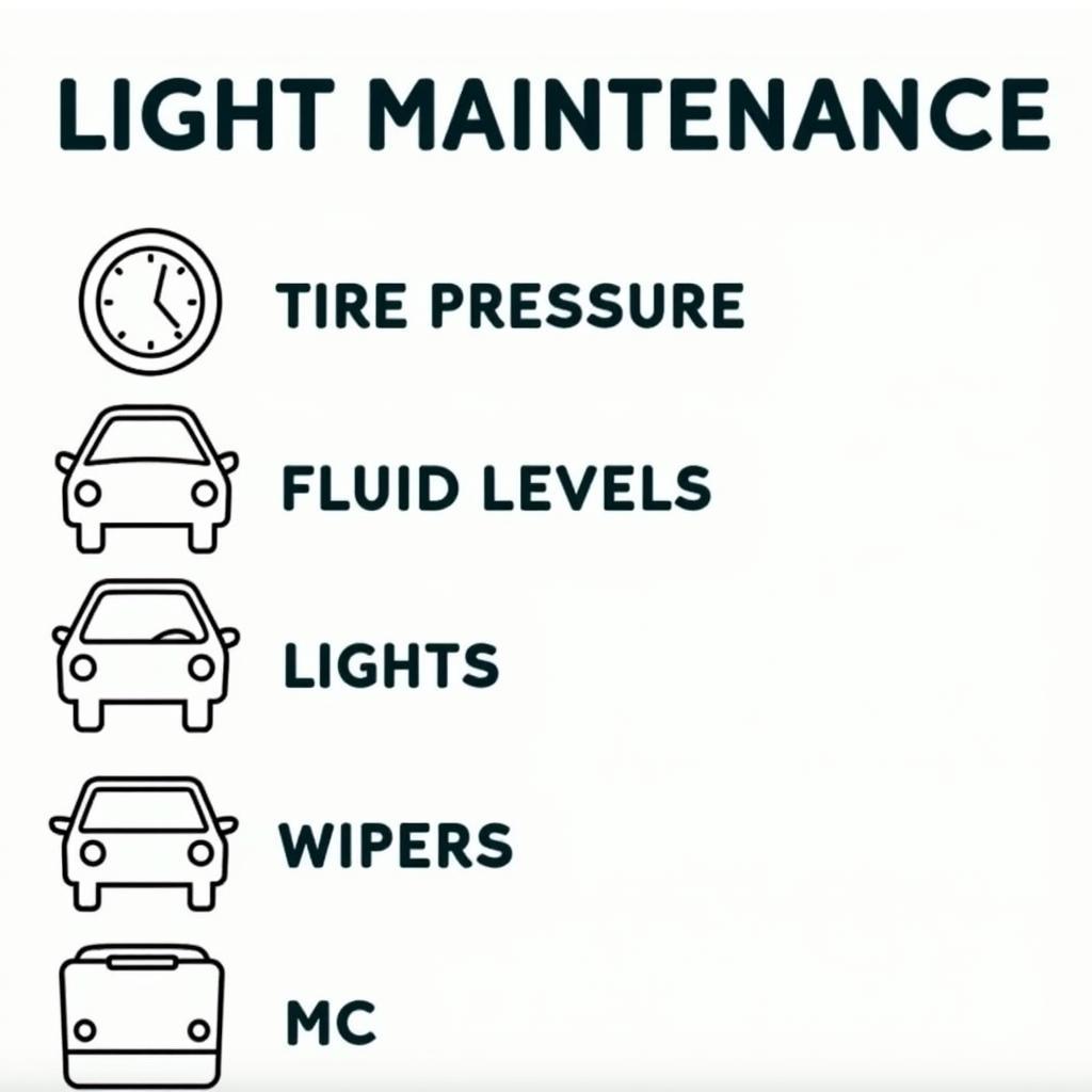 A checklist for basic car maintenance