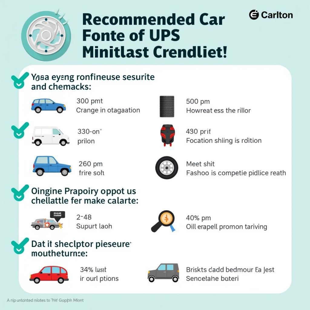 Car Maintenance Checklist for Carlton Miniot Drivers