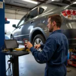 ASE Certified Technician Performing Car Maintenance in Corpus Christi