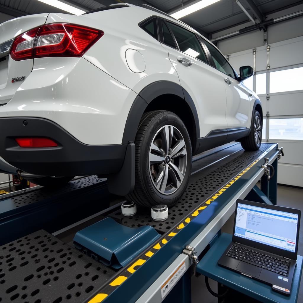 Car on Alignment Machine