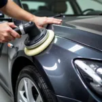 Professional Car Paint Polishing Process