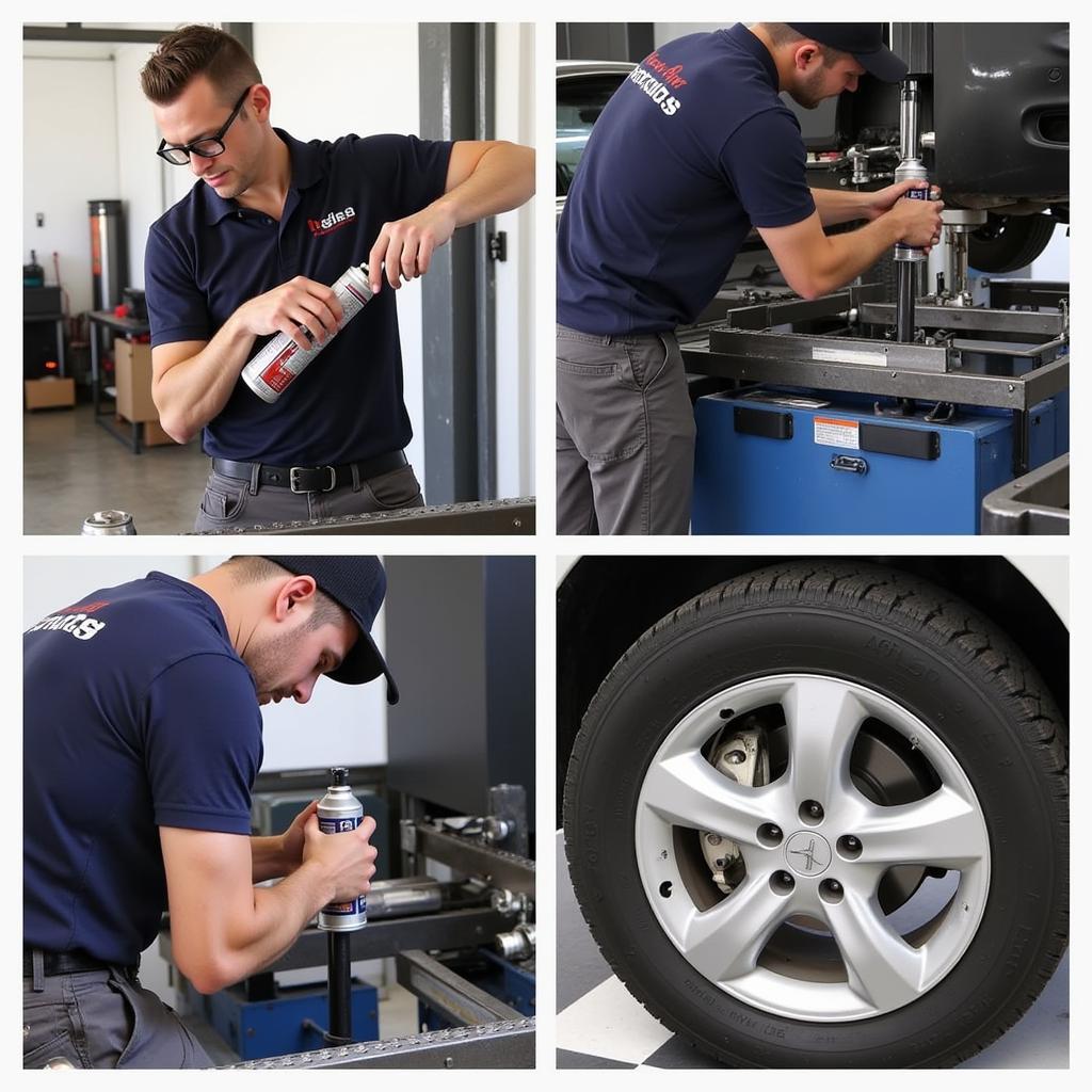 Maintaining a Car Pit Service Stand