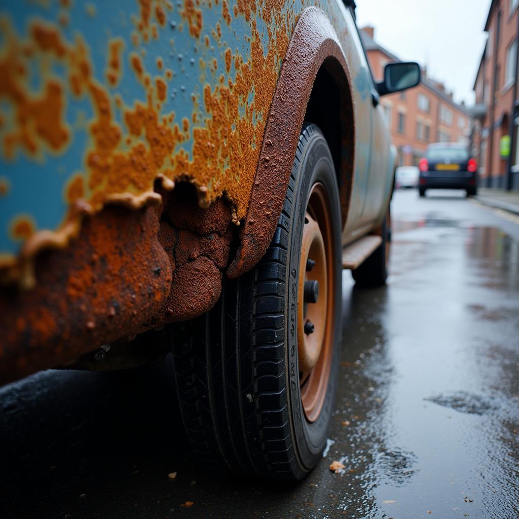 Car Rust Damage Due to Manchester Weather