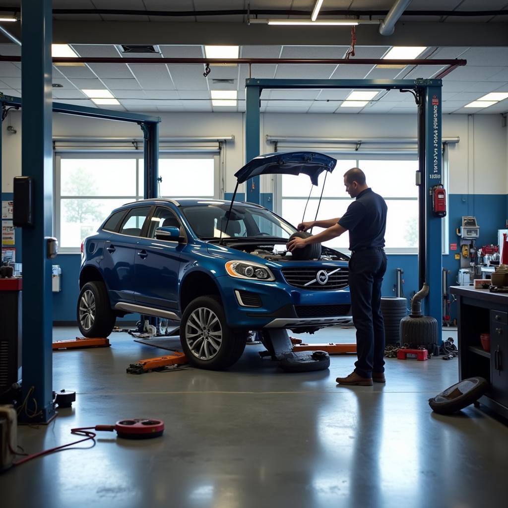 Car Undergoing Routine Maintenance in 11206