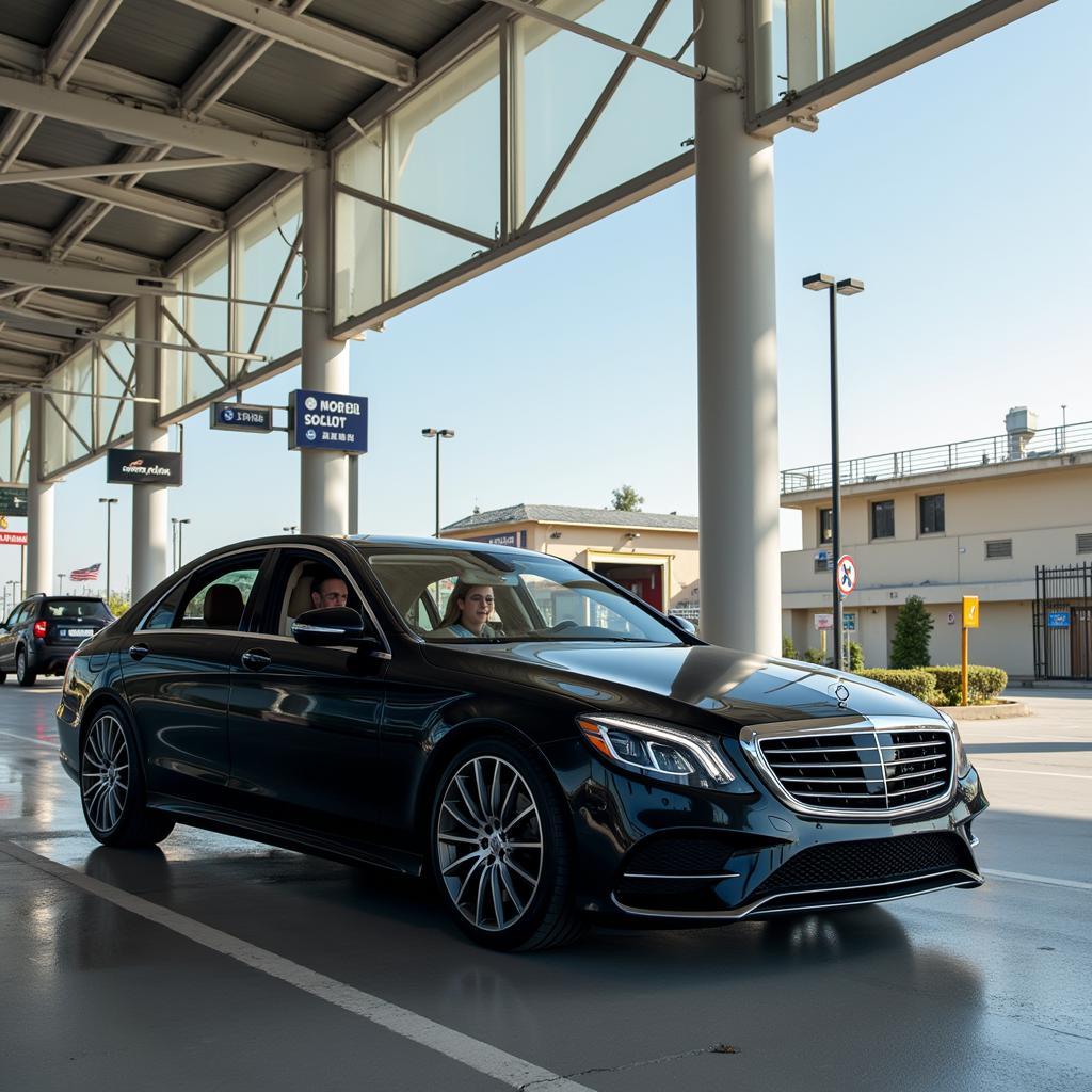 Car service crossing the border from Buffalo to Niagara Falls