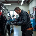 Car Service Center in Berlin, NJ Conducting a Thorough Vehicle Inspection