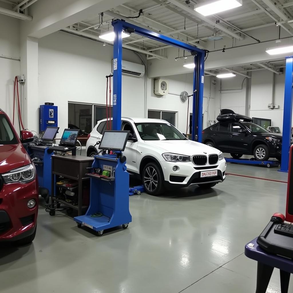 Modern Diagnostic Equipment at Car Service Center in Moosapet Hyderabad